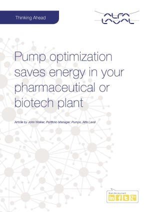 Pump optimization saves energy brochure